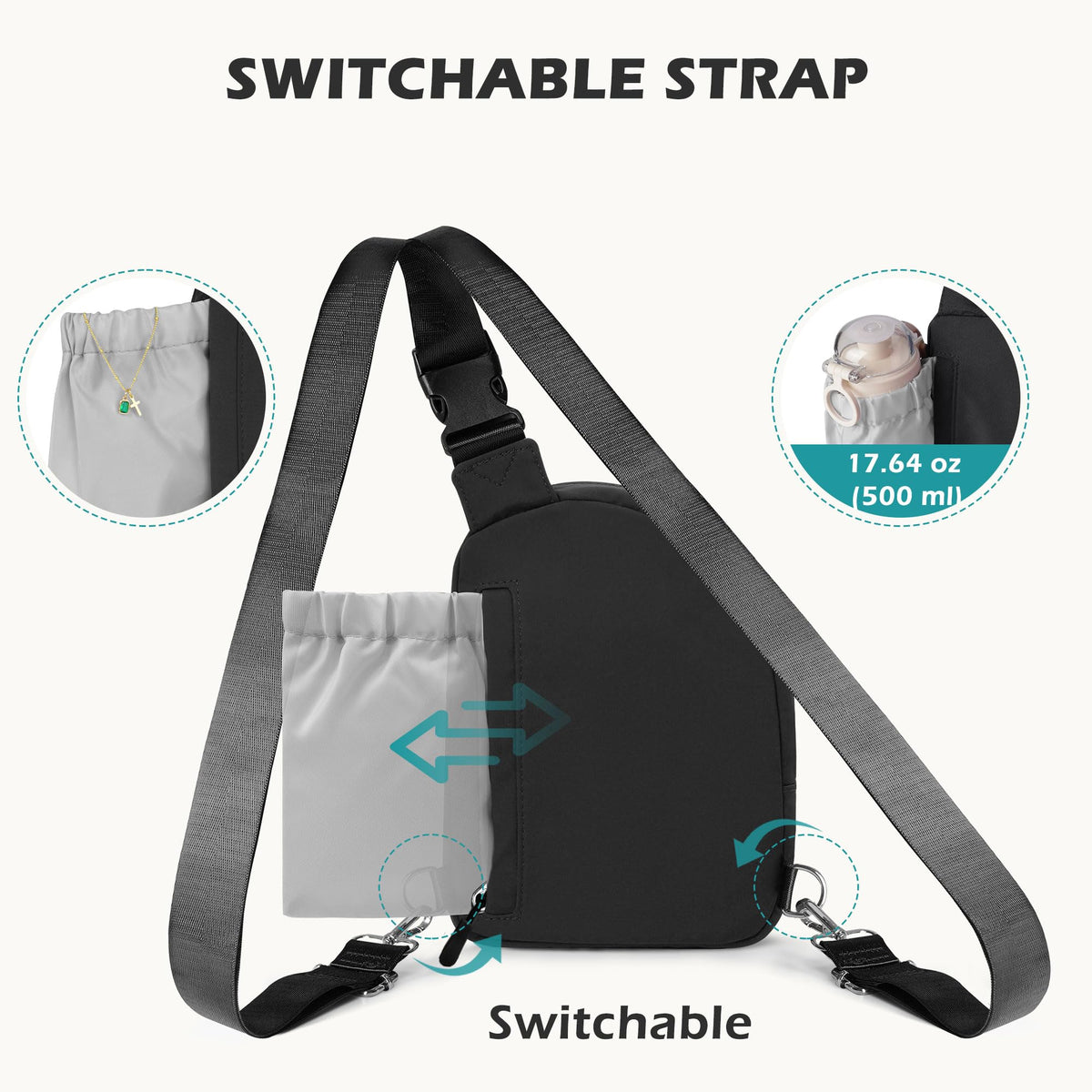RFID-Blocking Anti-Theft Crossbody Bag