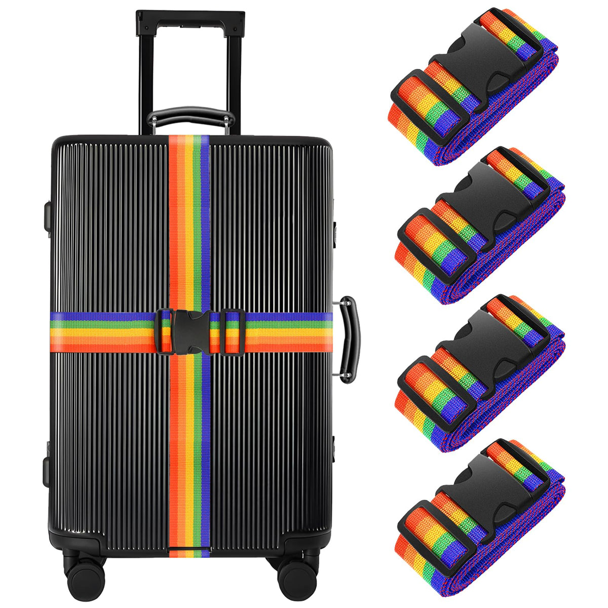 79-Inch Adjustable Luggage Strap Set
