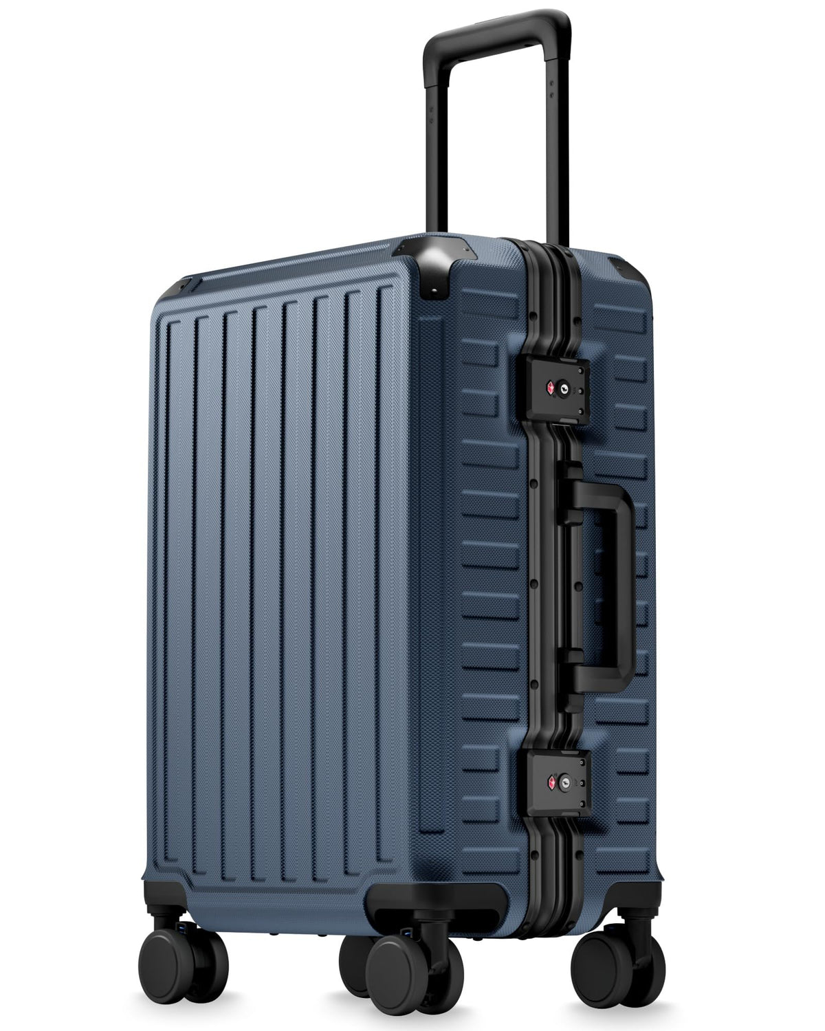 Zipperless Aluminum-Frame Carry-On Suitcase