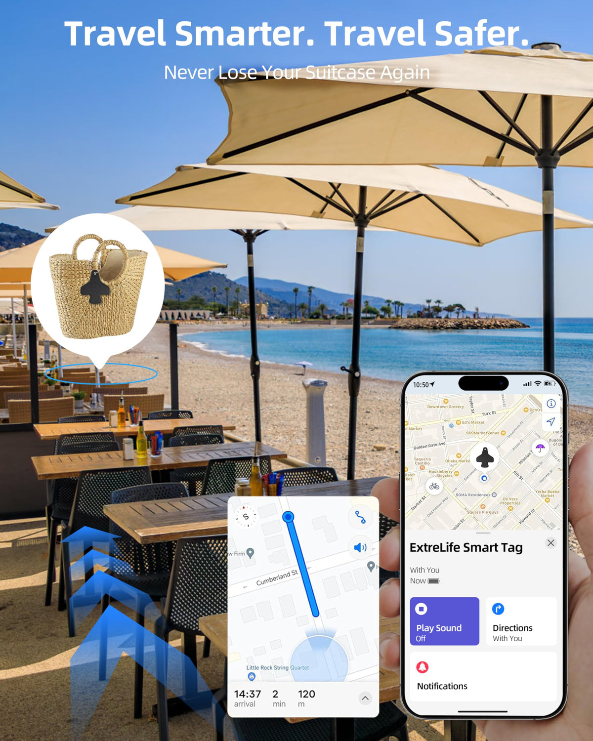 Smart Bluetooth Tracking Luggage Tag