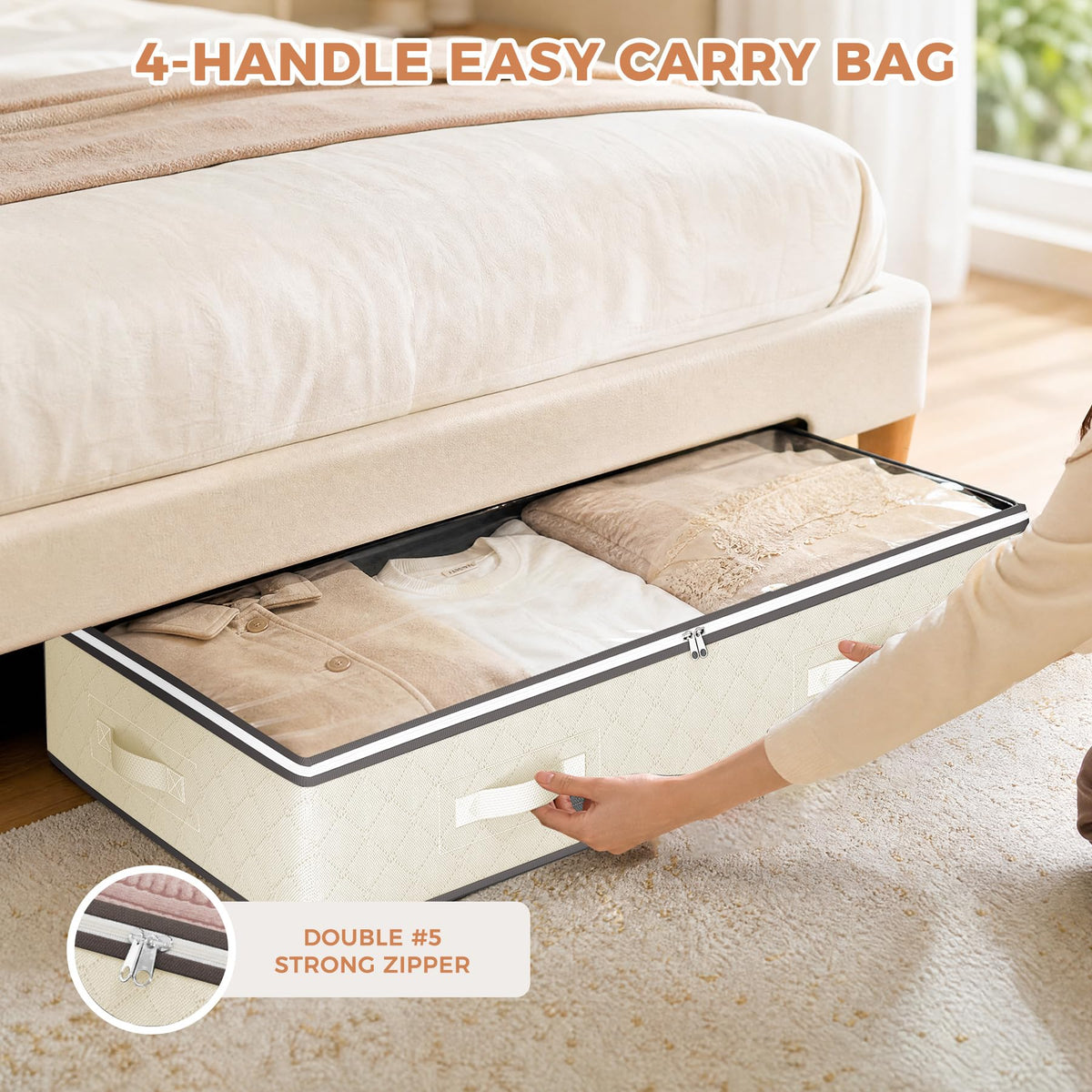 95L Under-Bed Clothing Storage Bags