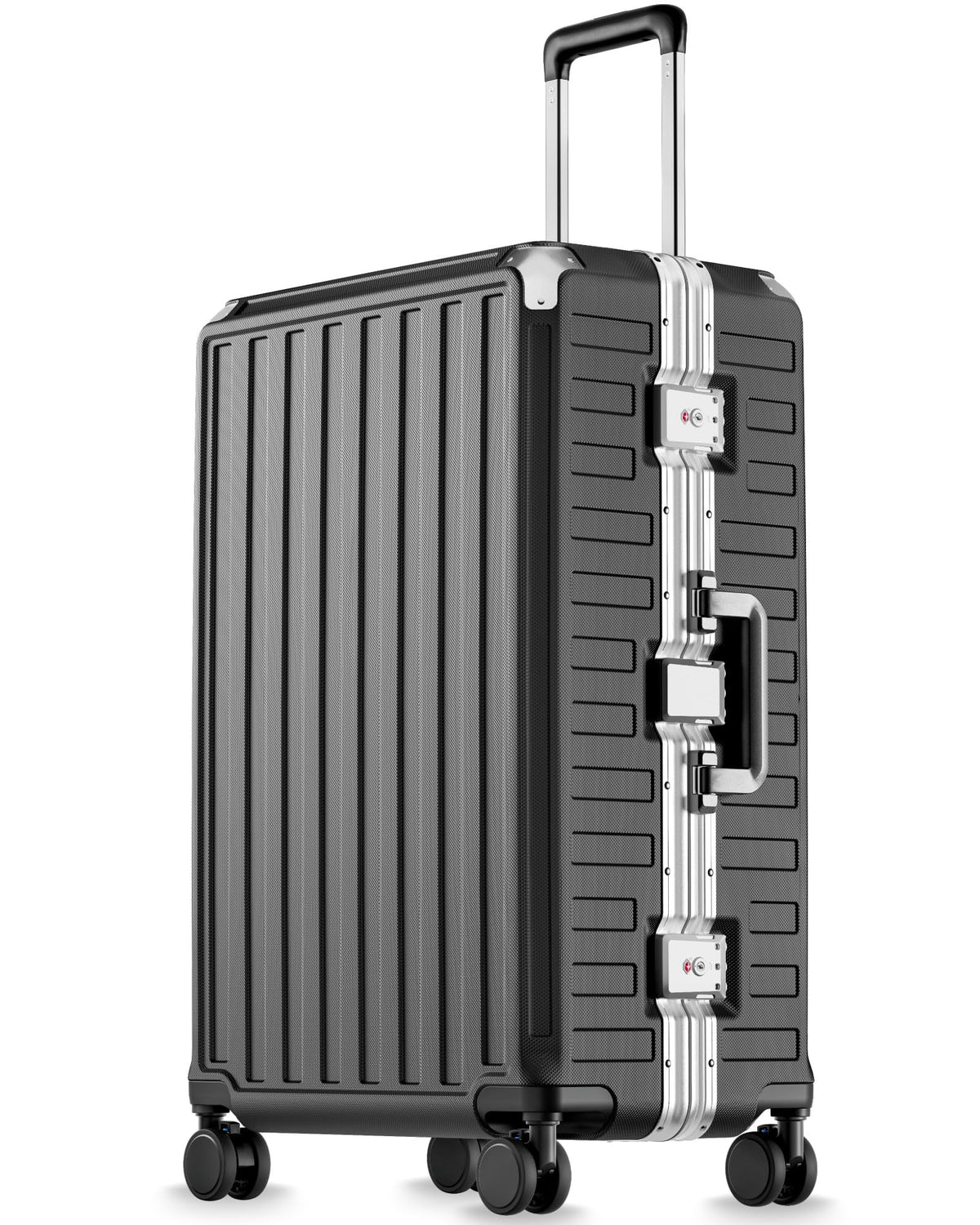 Zipperless Aluminum-Frame Carry-On Suitcase