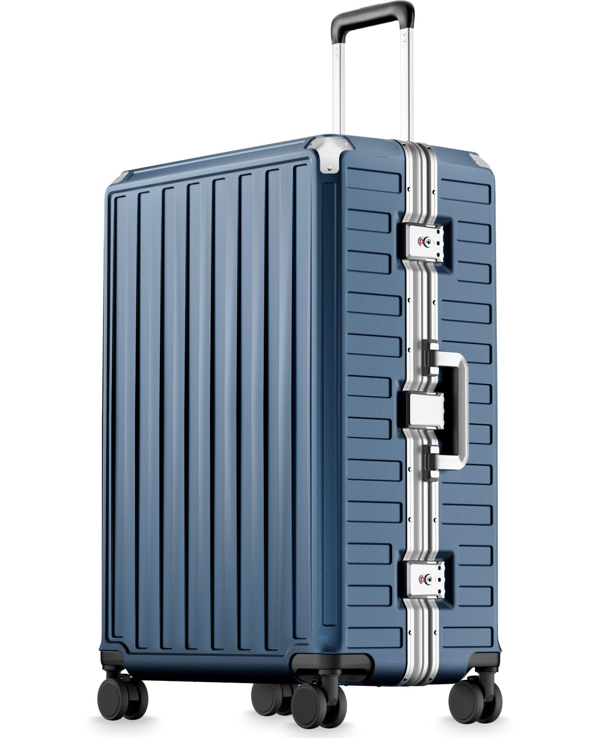 Zipperless Aluminum-Frame Carry-On Suitcase