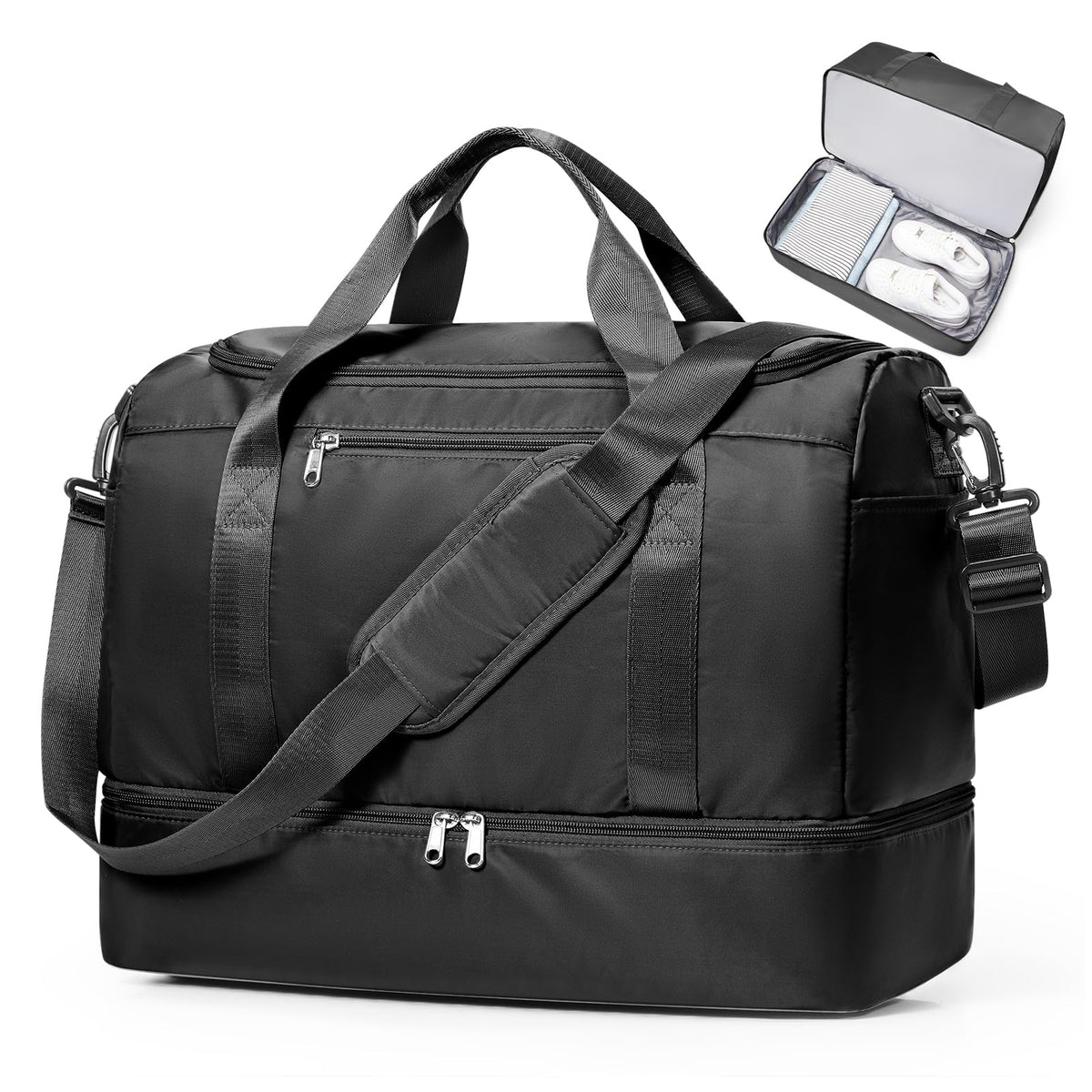 Three-Piece Weekender Travel Bag Set