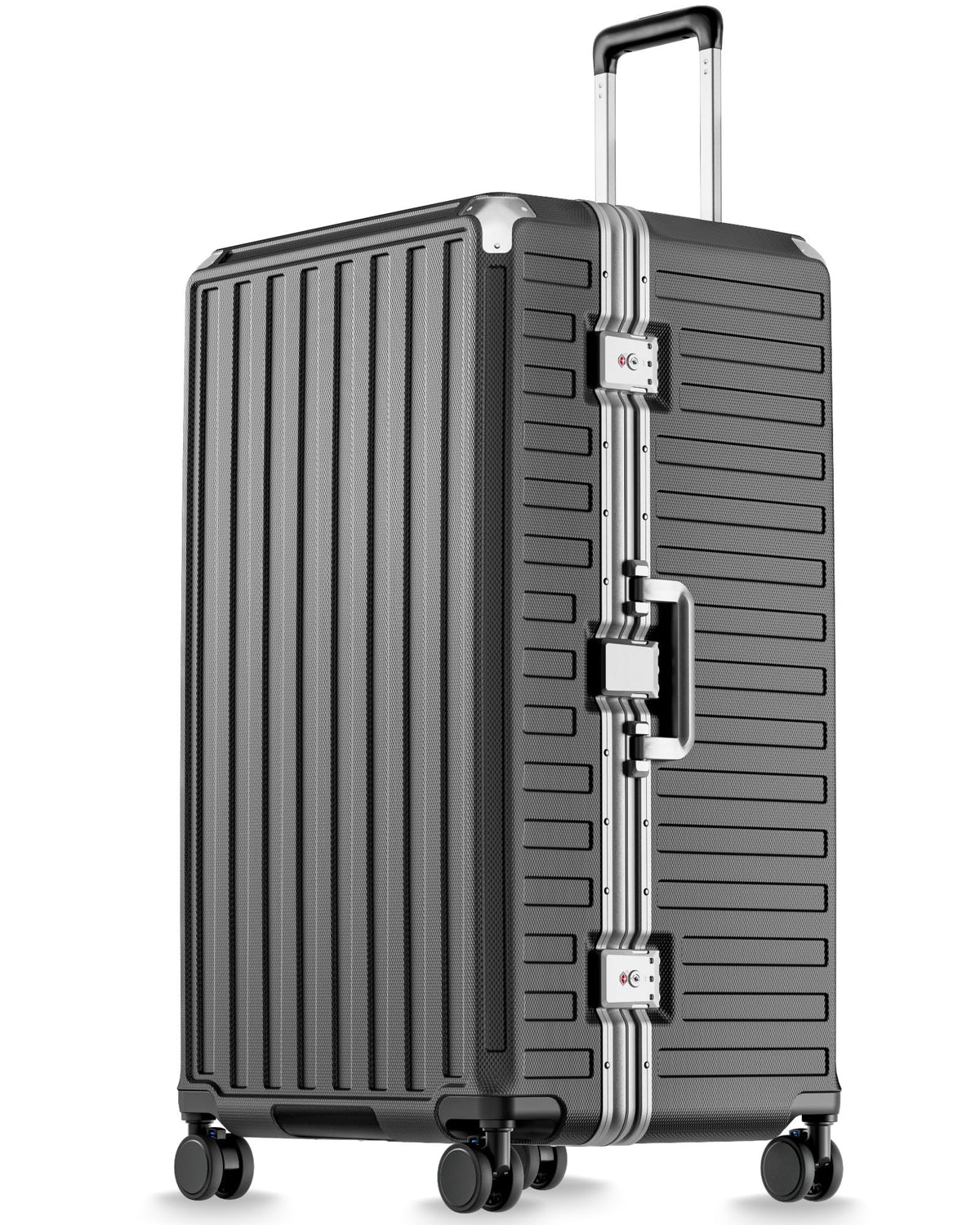 Zipperless Aluminum-Frame Carry-On Suitcase