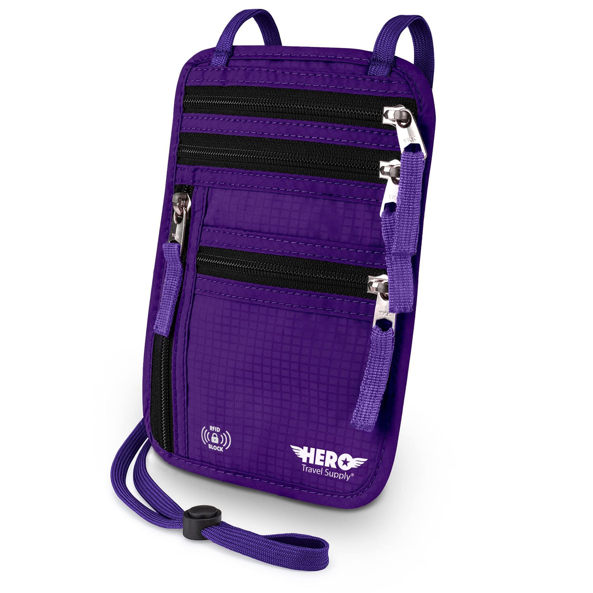 RFID-Blocking Travel Neck Wallet
