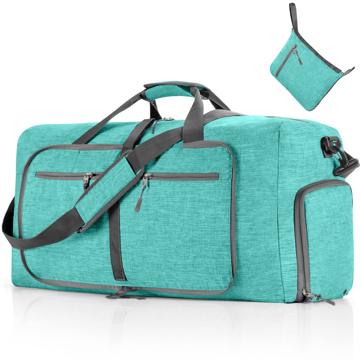 65L–115L Foldable Duffel with Shoe Compartment