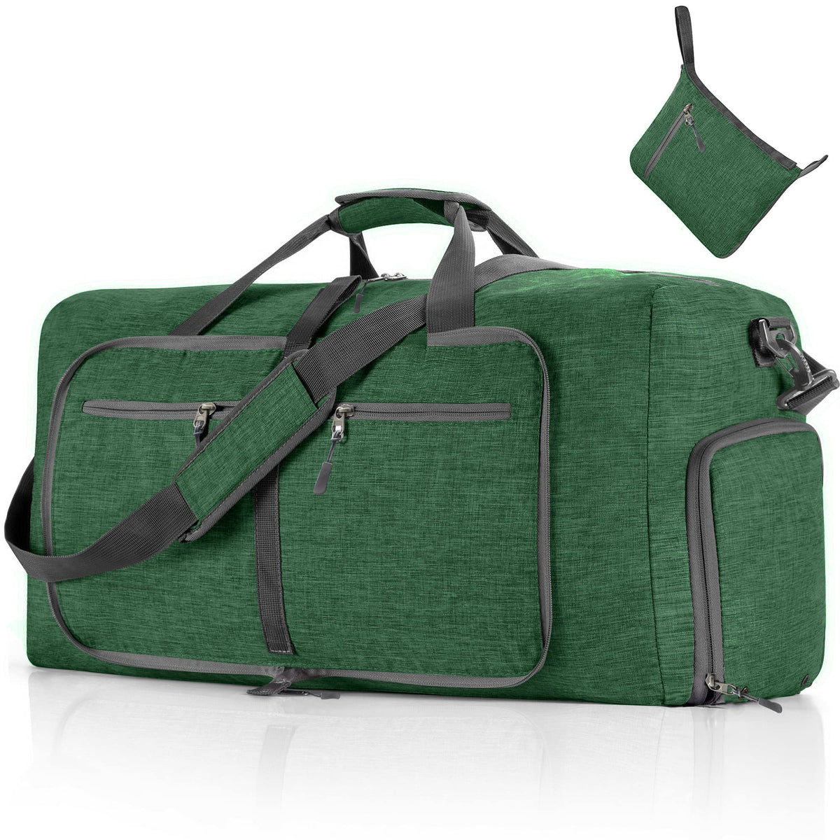 65L–115L Foldable Duffel with Shoe Compartment