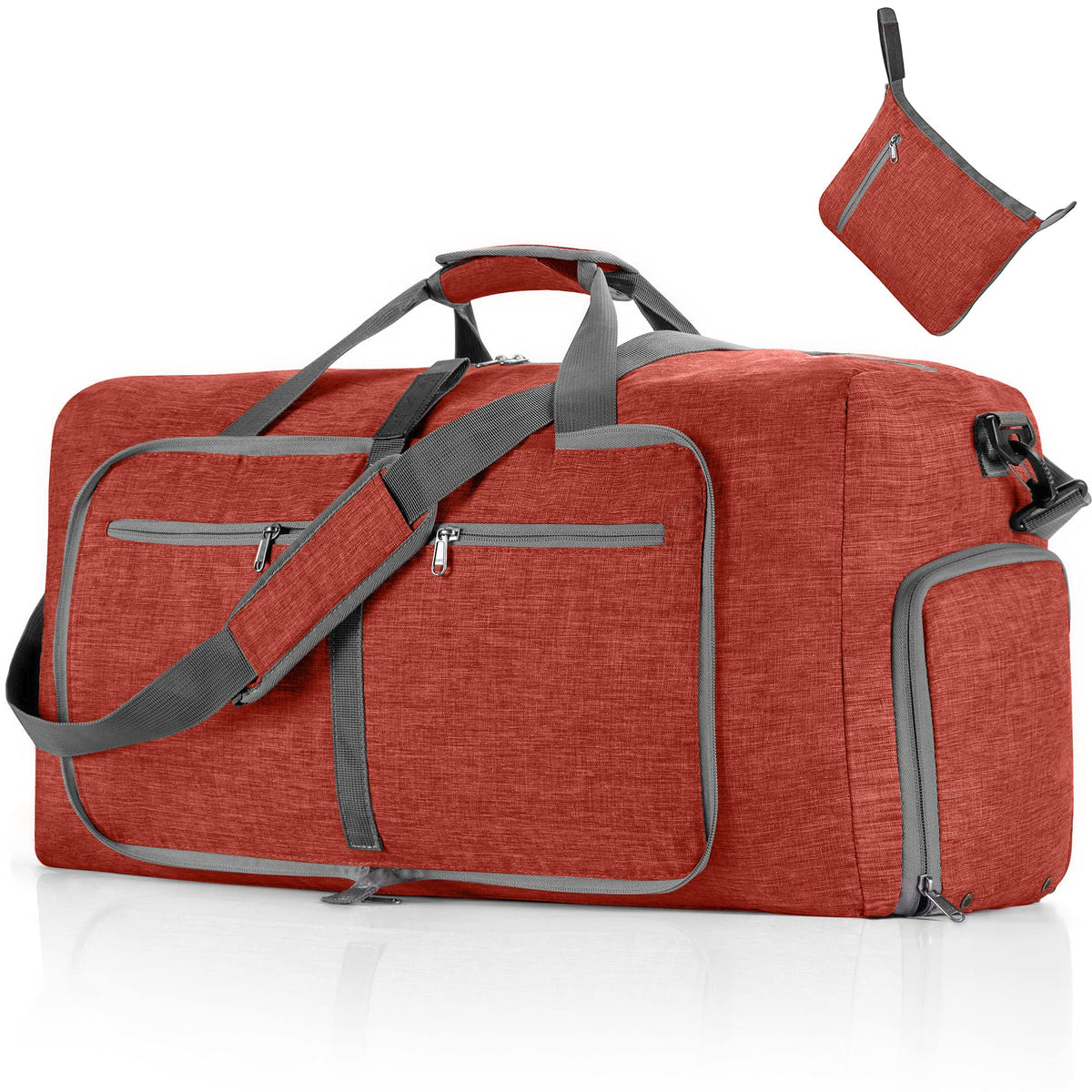 65L–115L Foldable Duffel with Shoe Compartment