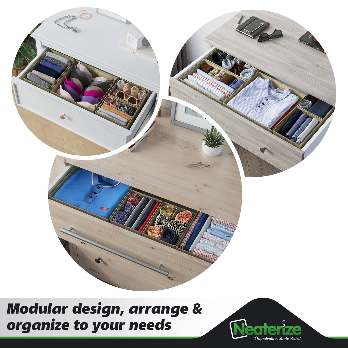 Twelve-Piece Drawer Clothing Organizer Set