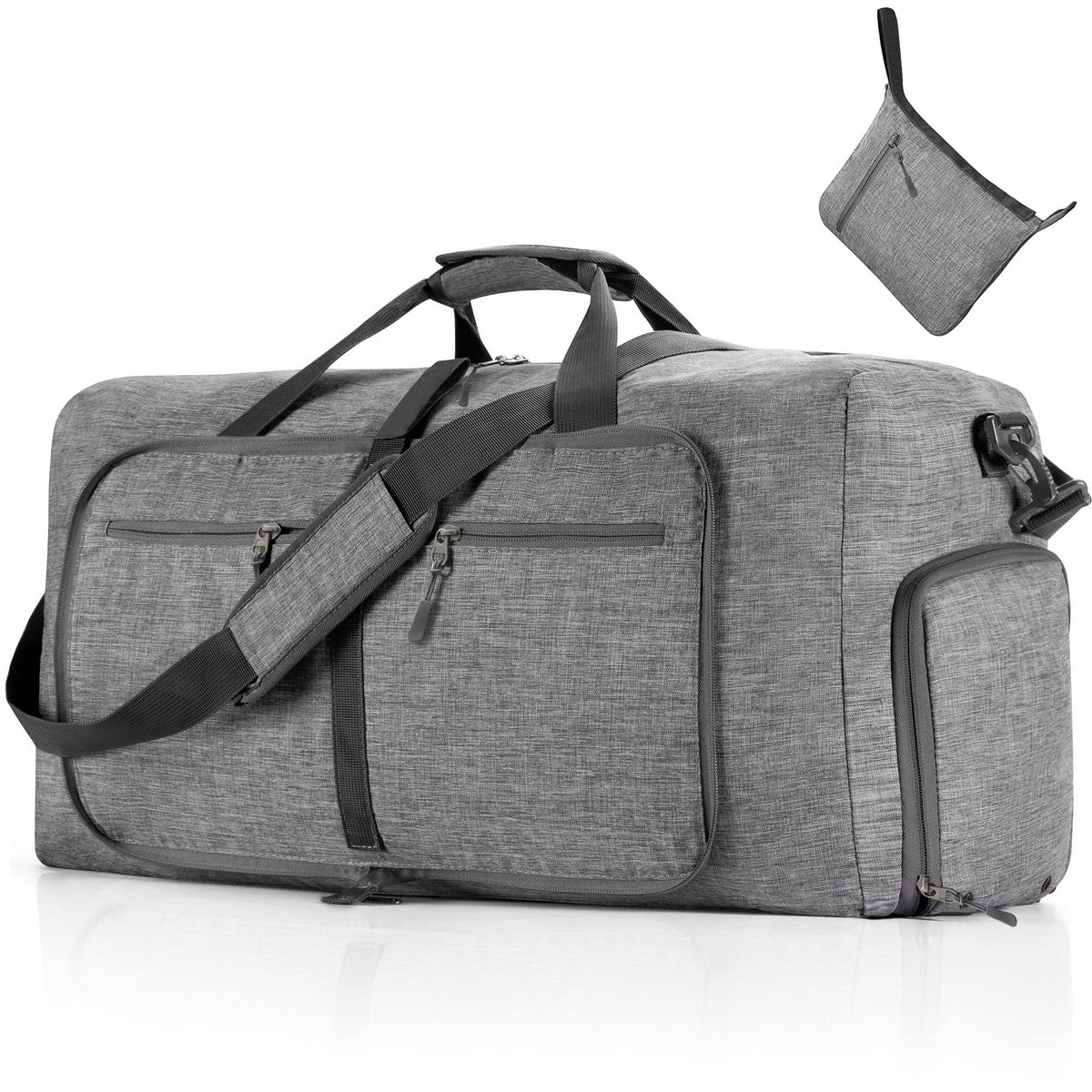 65L–115L Foldable Duffel with Shoe Compartment