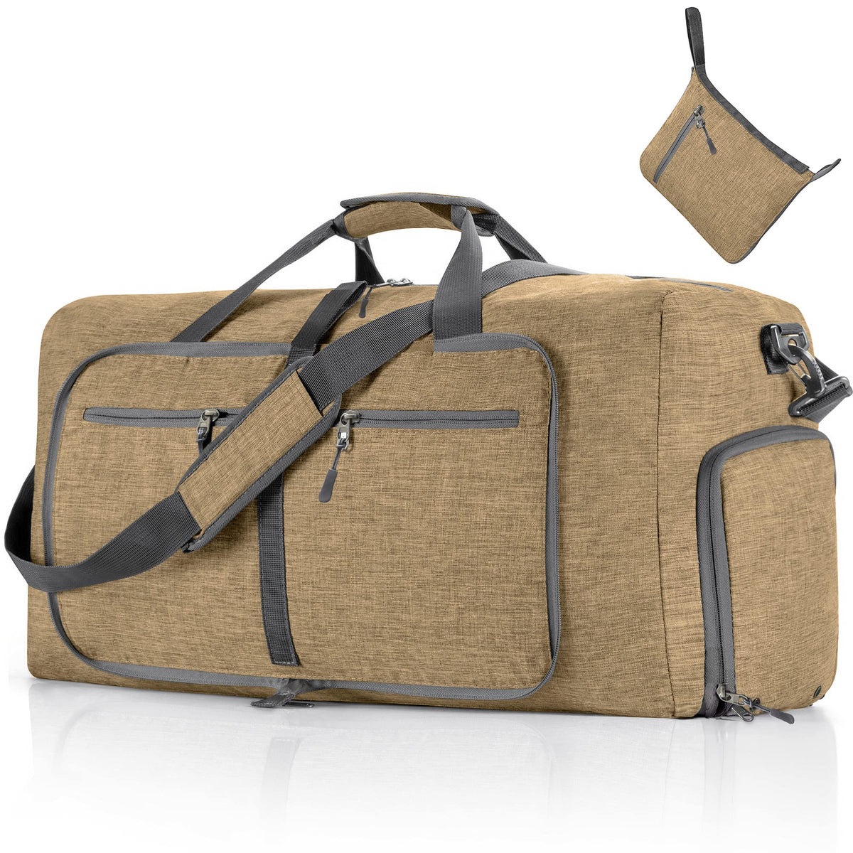 65L–115L Foldable Duffel with Shoe Compartment