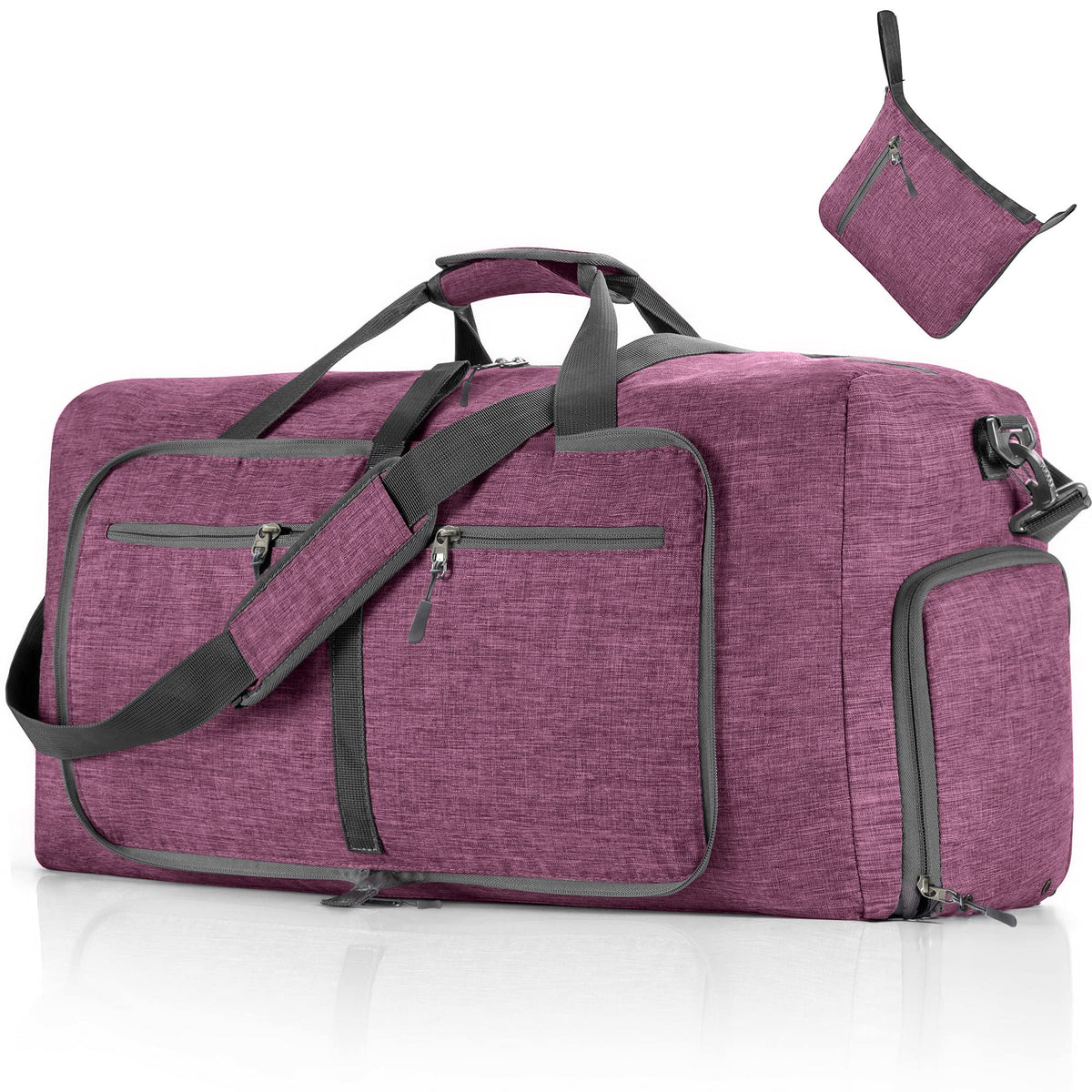 65L–115L Foldable Duffel with Shoe Compartment