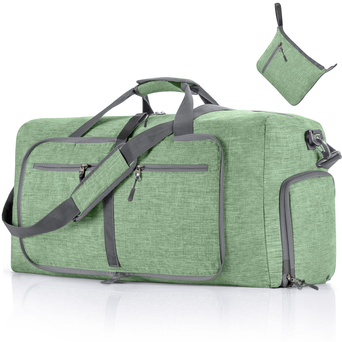 65L–115L Foldable Duffel with Shoe Compartment