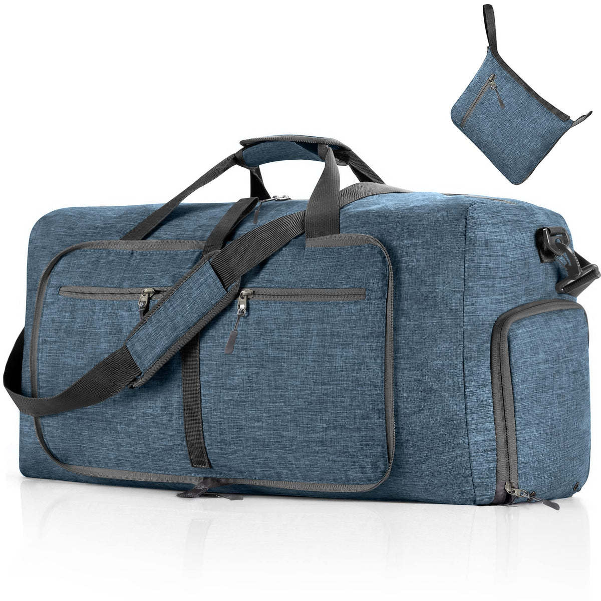 65L–115L Foldable Duffel with Shoe Compartment