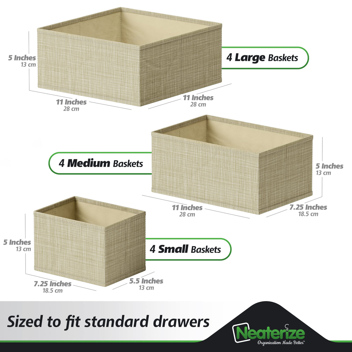 Twelve-Piece Drawer Clothing Organizer Set